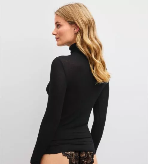 Pull fin Second Skin Noir