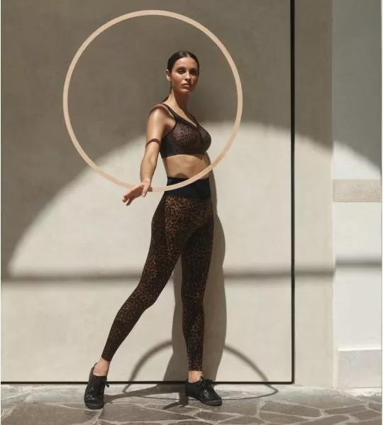 Legging drainant imprimé léopard Active Gold Cat