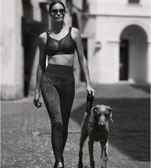 Legging drainant imprimé léopard Active Gold Cat