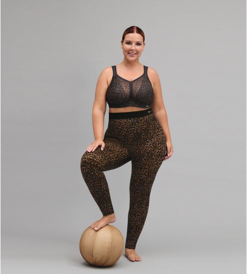 Legging drainant imprimé léopard Active Gold Cat