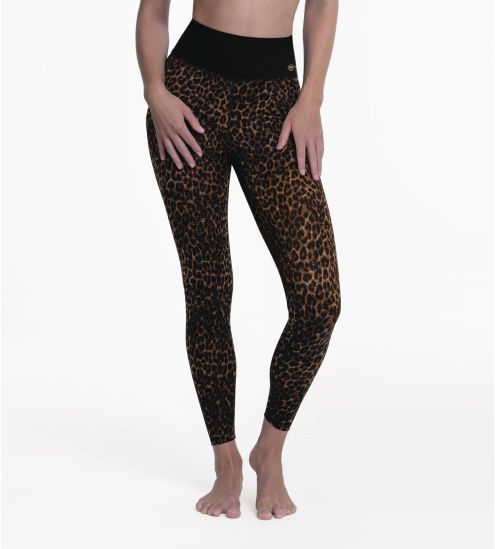 Legging drainant imprimé léopard Active Gold Cat
