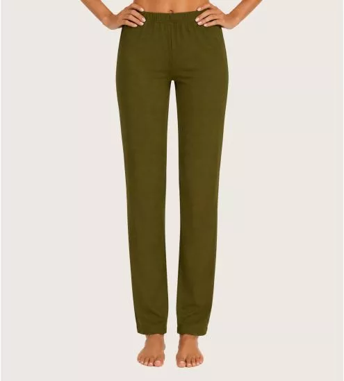 Pantalon fluide en modal Simply Perfect Vert Mousse