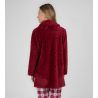 Robe de chambre zippée pilou Rouge Grenat