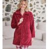 Robe de chambre zippée pilou Rouge Grenat