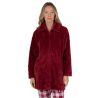 Robe de chambre zippée pilou Rouge Grenat