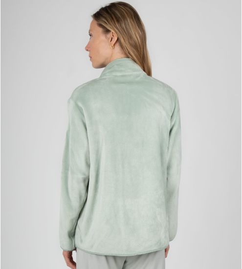 Gilet pour femme en velours vert