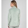 Gilet pour femme en velours vert