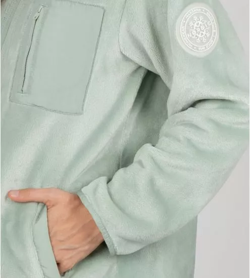 Green velvet woman vest