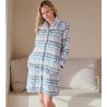 Robe de chambre longue douce Gris