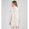 Gilet pilou à fermeture éclair Beige
