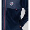 Gilet homme zippé bleu marine
