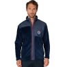 Gilet homme zippé bleu marine