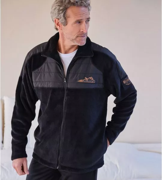Gilet noir doux pour homme 