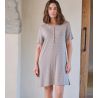 Liquette beige manches courtes en fibre de bambou Vison