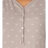 Liquette beige manches courtes en fibre de bambou Vison
