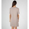 Liquette beige manches courtes en fibre de bambou Vison