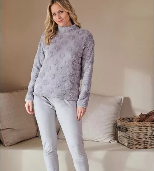 Pyjama Pilou Hot Gray Woman