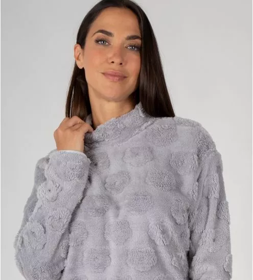 Pyjama Pilou Hot Gray Woman