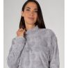 Pyjama pilou chaud femme Gris