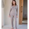 Pyjama beige en fibre de bambou Vison
