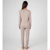 Pyjama beige en fibre de bambou Vison