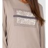 Pyjama beige en fibre de bambou Vison