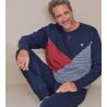 Pyjama chaud homme Bleu Chiné