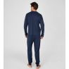 Pyjama chaud homme Bleu Chiné