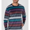 Pyjama homme en velours à rayures Bleu