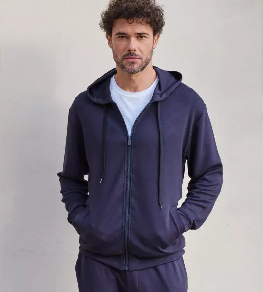 Navy Blue Mit Kapuze Joggingjacke