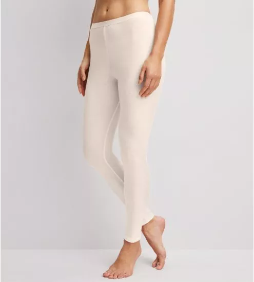 Legging en laine et soie femme True Confidence Pearl Cream