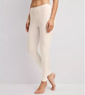 Legging en laine et soie femme True Confidence Pearl Cream