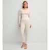 T-shirt femme en laine et soie True Confidence Pearl Cream