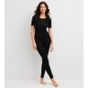 T-shirt en laine et soie True Confidence Noir