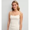 Top à bretelles fines True Confidence Pearl Cream