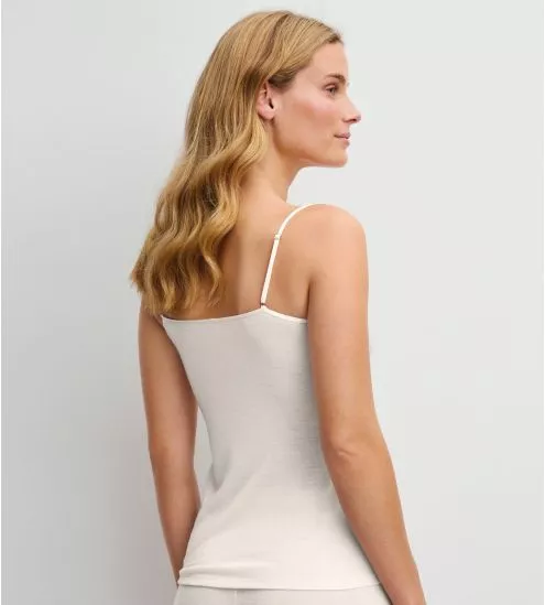 Top à bretelles fines True Confidence Pearl Cream