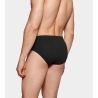 Slip homme coton et modal noir