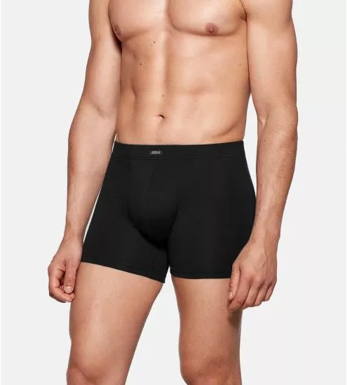 Boxer homme en coton et modal noir