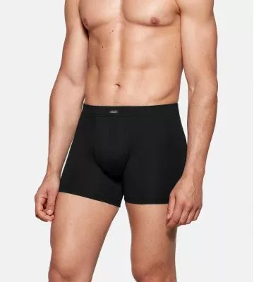 Boxer homme en coton et modal noir