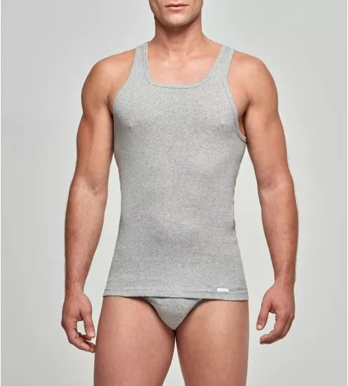 Grauer Mann-Tanktop