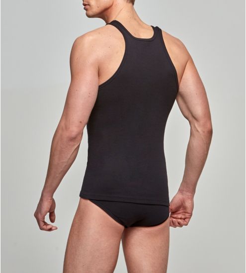 Schwarzer Mann-Tanktop
