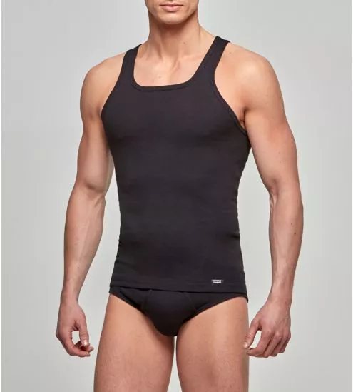 Schwarzer Mann-Tanktop