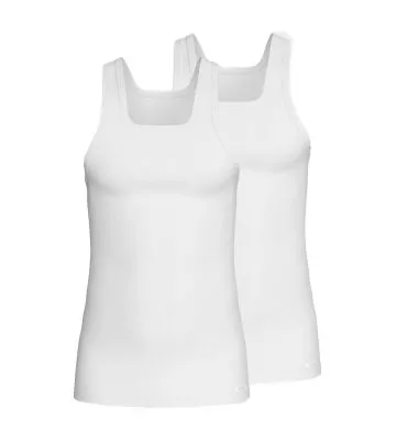 Lot de 2 débardeurs homme blanc