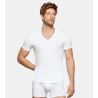T-shirt homme col V blanc