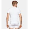 T-shirt homme col V blanc