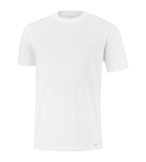 T-shirt homme col rond blanc