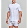T-shirt homme col rond blanc