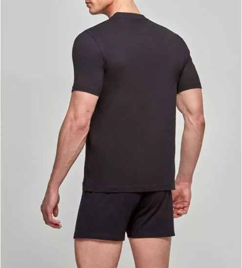 T-shirt homme col rond noir