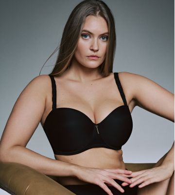 Soutien gorge bandeau Twixie Noir