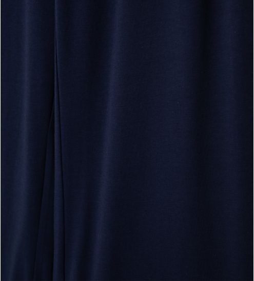Liquette manches longues boutonnée bleu marine